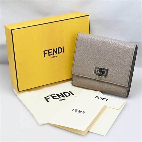 fendi bifold wallet with change purse|fendi peekaboo wallet.